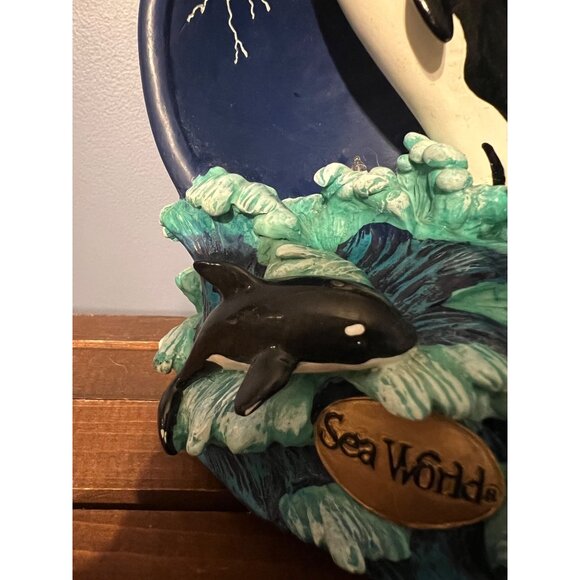 Y2K Sea World Orca Ceramic LightUp Musical Collectible Figurine Sealife WORKS‎ - Picture 8 of 13